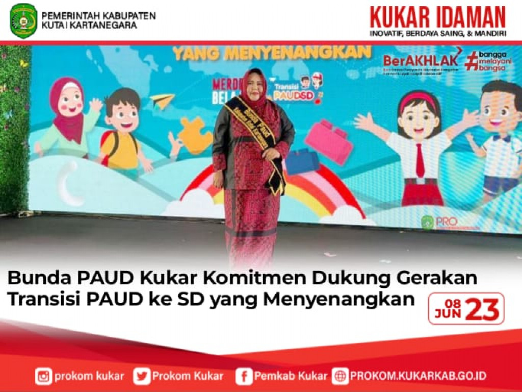 Bunda PAUD Kukar Komitmen Dukung Gerakan Transisi PAUD ke SD yang Menyenangkan