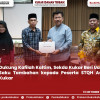 Dukung Kafilah Kaltim, Sekda Kukar Beri Uang Saku Tambahan kepada Peserta STQH Asal Kukar