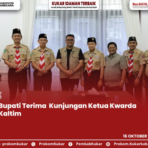 Bupati Terima  Kunjungan Ketua Kwarda Kaltim